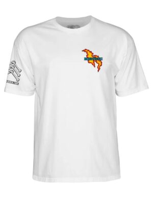 Camiseta Powell Peralta Bones Brigade Tommy Guerrero Serie 17 Blanca
