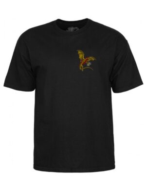 Camiseta Powell Peralta Dragons Logo Negra