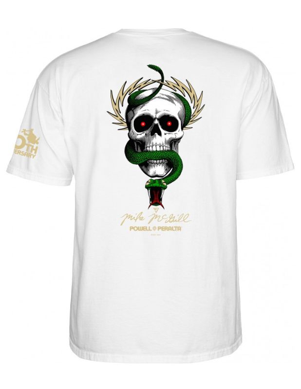 Camiseta Powell Peralta Mike McGill Skull & Snake 40th Anniversary Blanca Monark Supply 37,90 € Camiseta Powell Peralta Mike McGill Skull & Snake 40th Anniversary