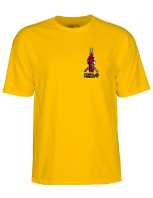 Camiseta Powell Peralta Skull & Nunchucks Bruce Lee Collab Amarilla