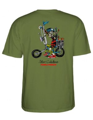 Camiseta Powell Peralta Steve Caballero Chopper Bike Verde Militar