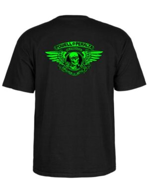 Camiseta Powell Peralta Winged Ripper Green Blacklight
