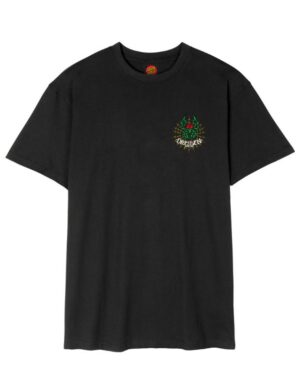 Camiseta Santa Cruz Dressen Roses Cross 2 Negra