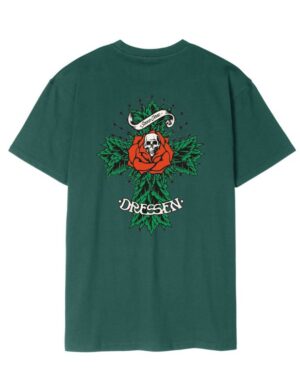Camiseta Santa Cruz Dressen Roses Cross 2 Verde