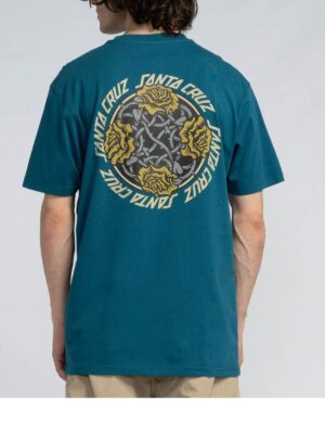 Camiseta Santa Cruz Dressen Roses Solo Azúl grisaceo