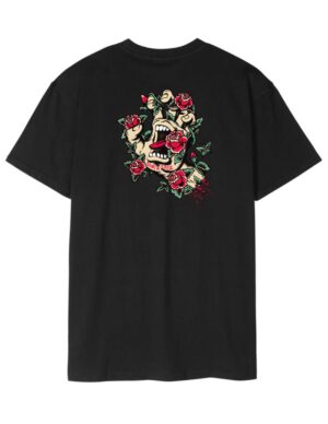 Camiseta Santa Cruz Screaming Rose Flash Negra