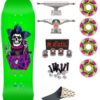 Skate Completo Powell Peralta Chris Hiett Skull Neon Green 9.5" - Imagen 5