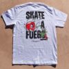 Comprar camiseta skate a fuego blanca