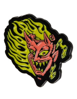 DELFINO DEVIL MASK PIN BADGE SKATE