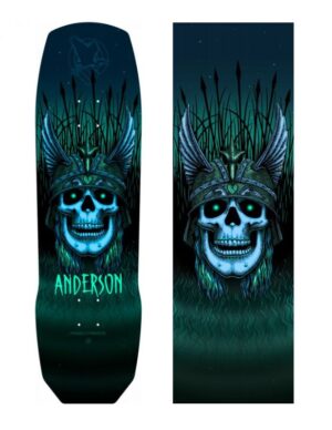 Pack Tabla Powell Peralta Andy Anderson Heron + Lija Green Skull 10