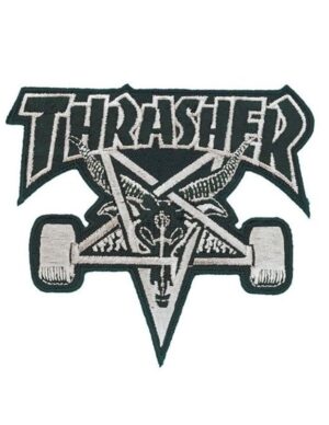 Parche Thrasher Skate Goat Black