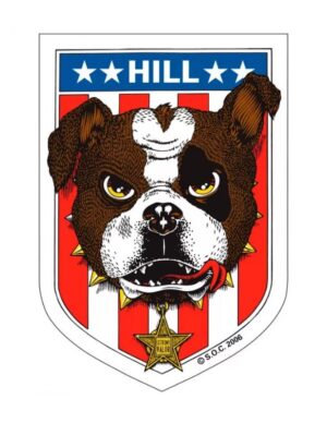Pegatina Powell Peralta Frankie Hill Bulldog (12 Cm)