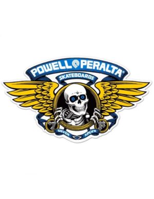 Pegatina Powell Peralta Winged Ripper Azúl 12 Cm