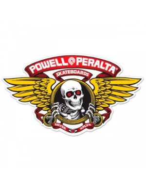Pegatina Powell Peralta Winged Ripper Rojo 12 Cm