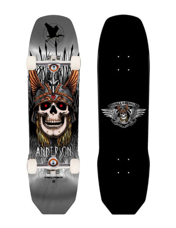 Skate Completo Powell Peralta Andy Anderson Heron Skull Silver Foil 8.45" Monark Supply 294,00 € Powell Peralta Andy Anderson Heron Skull Silver Foil