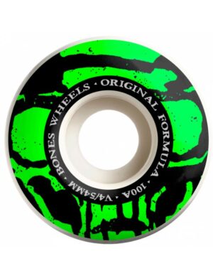 RUEDAS SKATE BONES 54MM 100A MUMMY SKULLS V4 WIDE OG FORMULA