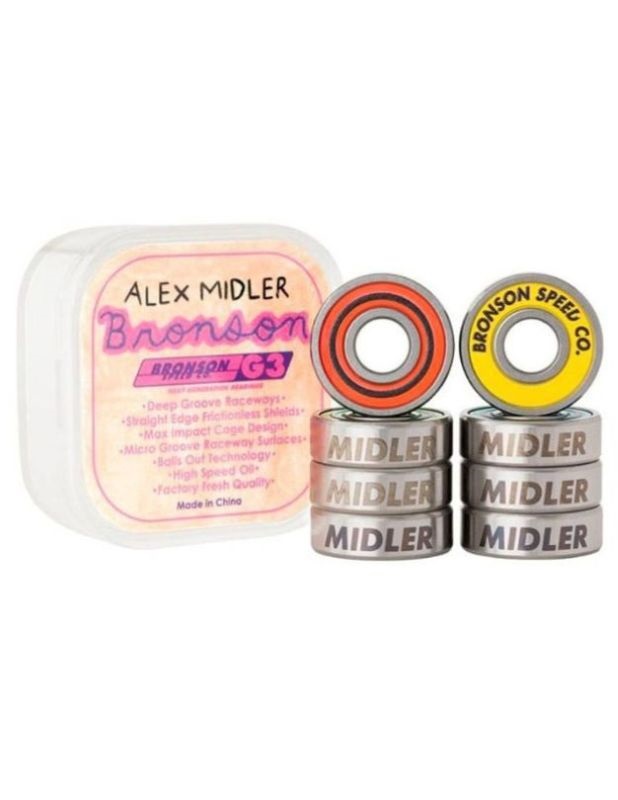 Rodamiento skate Bronson Speed Co G3 Alex Midler Pro Monark Supply 39,90 € Rodamiento skate Bronson Speed Co G3 Alex Midler Pro
