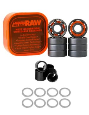 Rodamientos Bronson Six Balls RAW de 6 bolas + REGALO Espaciadores y Anillas Velocidad