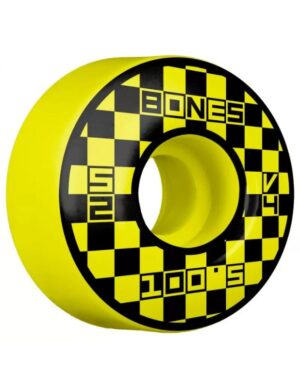 Ruedas Bones 52mm 100A V4 Block Party Wide Yellow