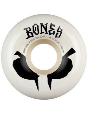 Ruedas Bones 55mm 100A Original Formula V5 Wides Blanco