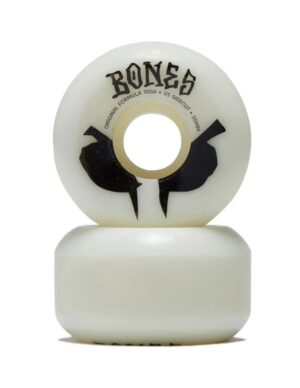 Ruedas Bones 55mm 100A Original Formula V5 Wides Blanco