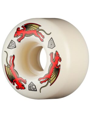 Ruedas Powell Peralta 52mm x 34mm 93A Nano Rat Dragon Formula Red Off White