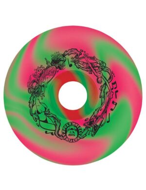 Ruedas skate Santa Cruz 65mm 97A Big Balls Reissue Pink Green Swirl Slime Balls
