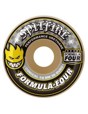 Ruedas skate Spitfire 54mm 99A Formula Four Conical YLW