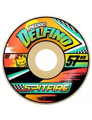 Ruedas skate Spitfire 57mm 97A F4 Radial Pedro Delfino Turbo