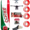 Skate Completo Cliche Imported Green Red 8