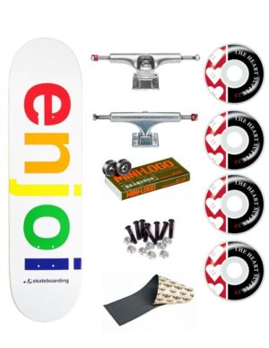 Skate Completo Enjoi Spectrum White R7 8.25