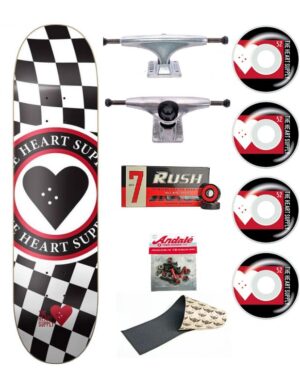 Skate Completo Heart Supply Insignia Check Black 8