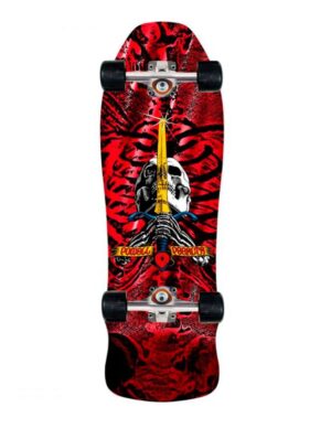 Skate Completo Old School Powell Peralta Geegah Skull & Sword Red Foil