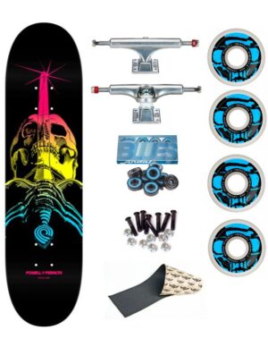 Skate Completo Powell Peralta 8 25 Skull and Sword & ACE
