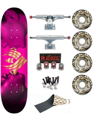 Skate Completo Powell Peralta Flight Kiss Pink Gold Foil 8 25