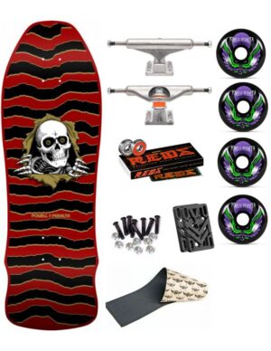 Skate Completo Powell Peralta Geegah Ripper Maroon 9.75