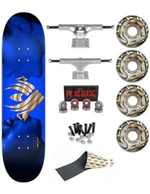 Skate Completo Powell Peralta Kiss Flight Blue Gold 8.63
