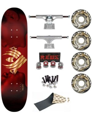 Skate Completo Powell Peralta Kiss Flight Burgundy Gold Foil 8.75