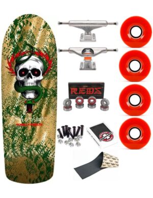 Skate Completo Powell Peralta Mike McGill Skull & Snake Green Gold Foil 10