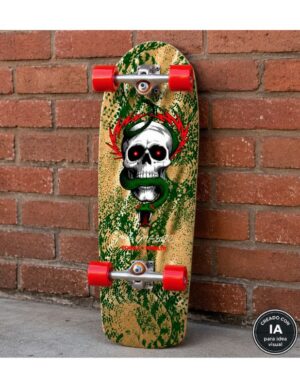 Skate Completo Powell Peralta Mike McGill Skull & Snake Green Gold Foil