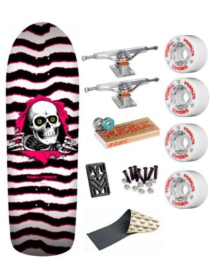 Skate Completo Powell Peralta Ripper White Pink 9 89