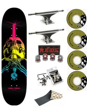 Skate Completo Powell Peralta Skull & Sword Fade Black 8.25