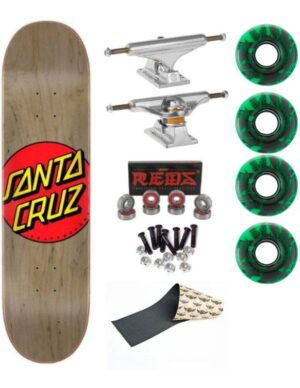Skate Completo Santa Cruz Classic Dot Independent Green Girl