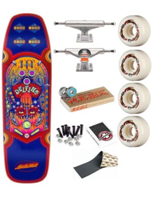 Skate Completo Santa Cruz Delfino Pinball Pro Shaped
