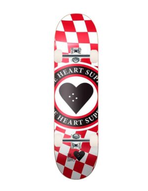 Skate Heart Supply Insignia Check Red 8.25