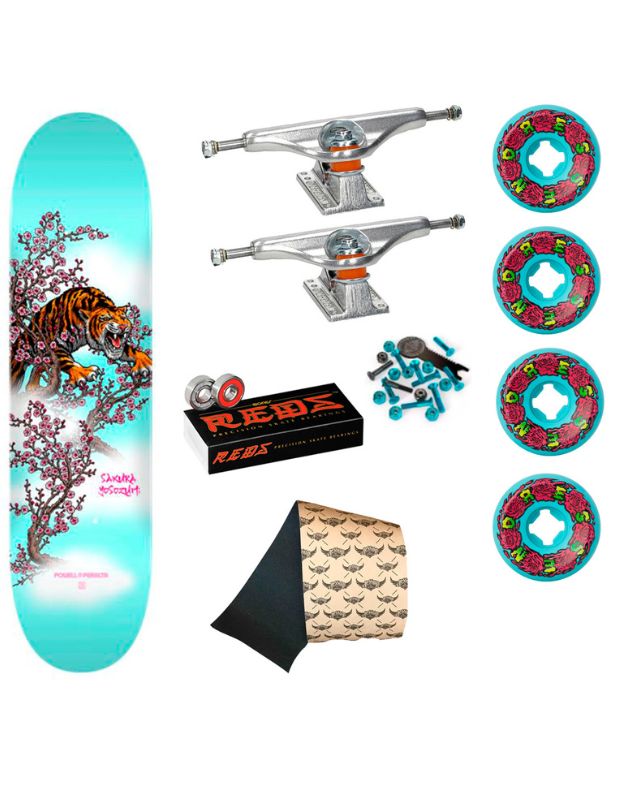 Skate Completo Powell Peralta Sakura Tiger Light Blue 8.25" Monark Supply 282,00 € Skate Powell Peralta Sakura Tiger Light Blue