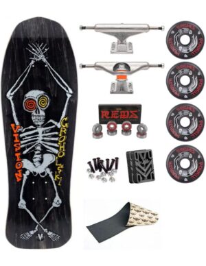 Skate completo Old School Vision Groholski Skeleton Black Stain 10.25