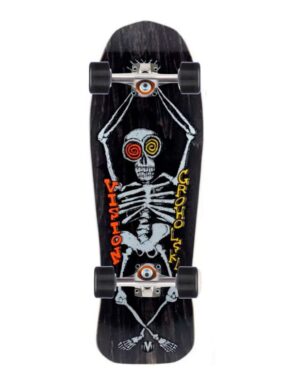 Skate completo Old School Vision Groholski Skeleton Black Stain 10.25