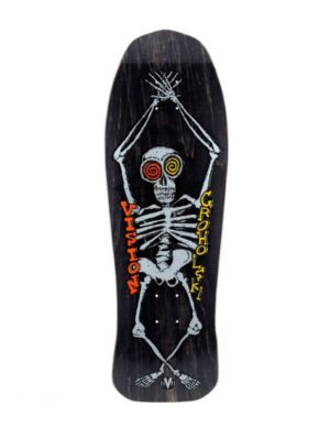 Skateboard Old School Vision Groholski Skeleton Black Stain