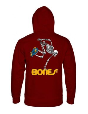 Sudadera Powell Peralta Skeleton Skate Maroon